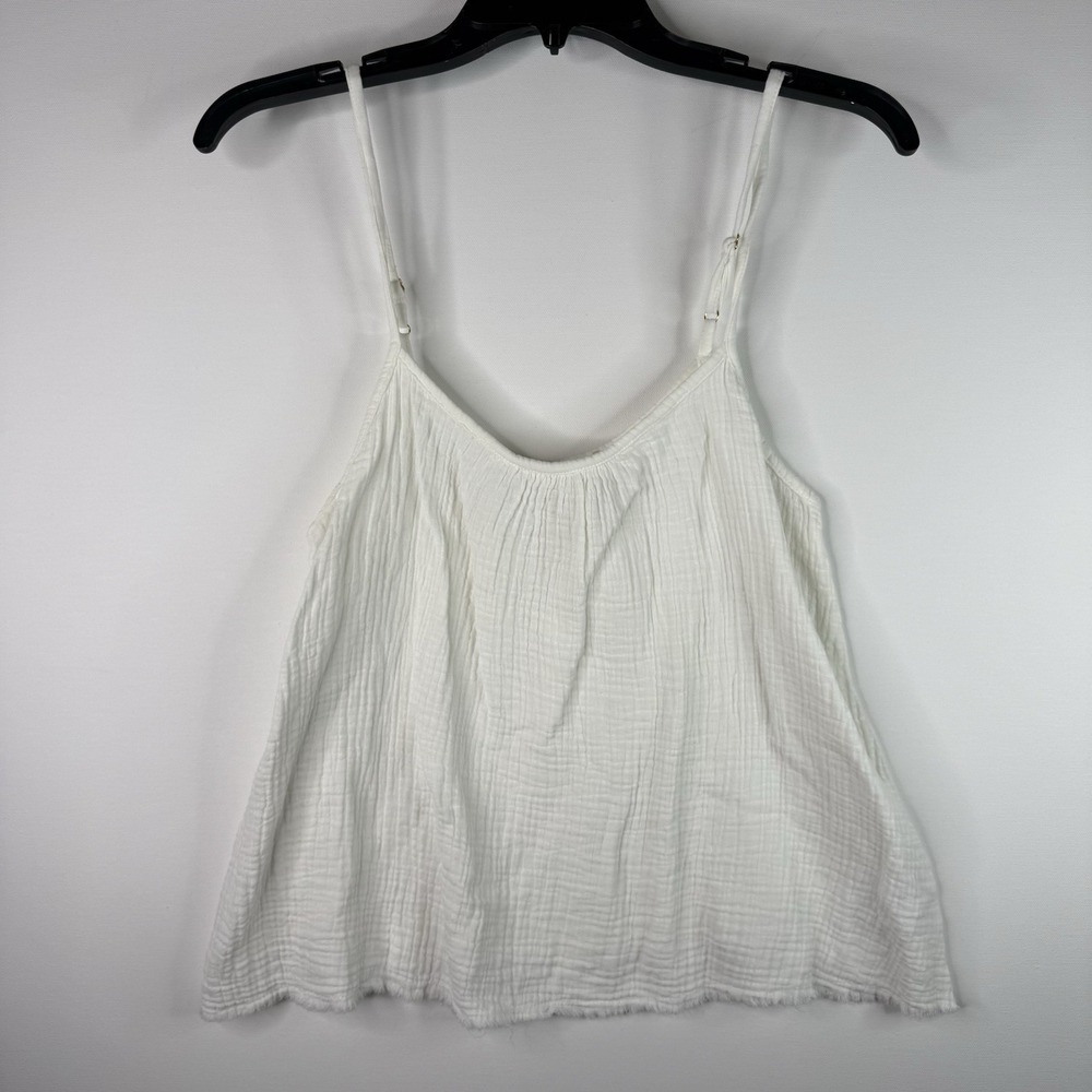Nation Women's Strappy Crop  Top Cotton Gauze Style Small Adjustable Straps